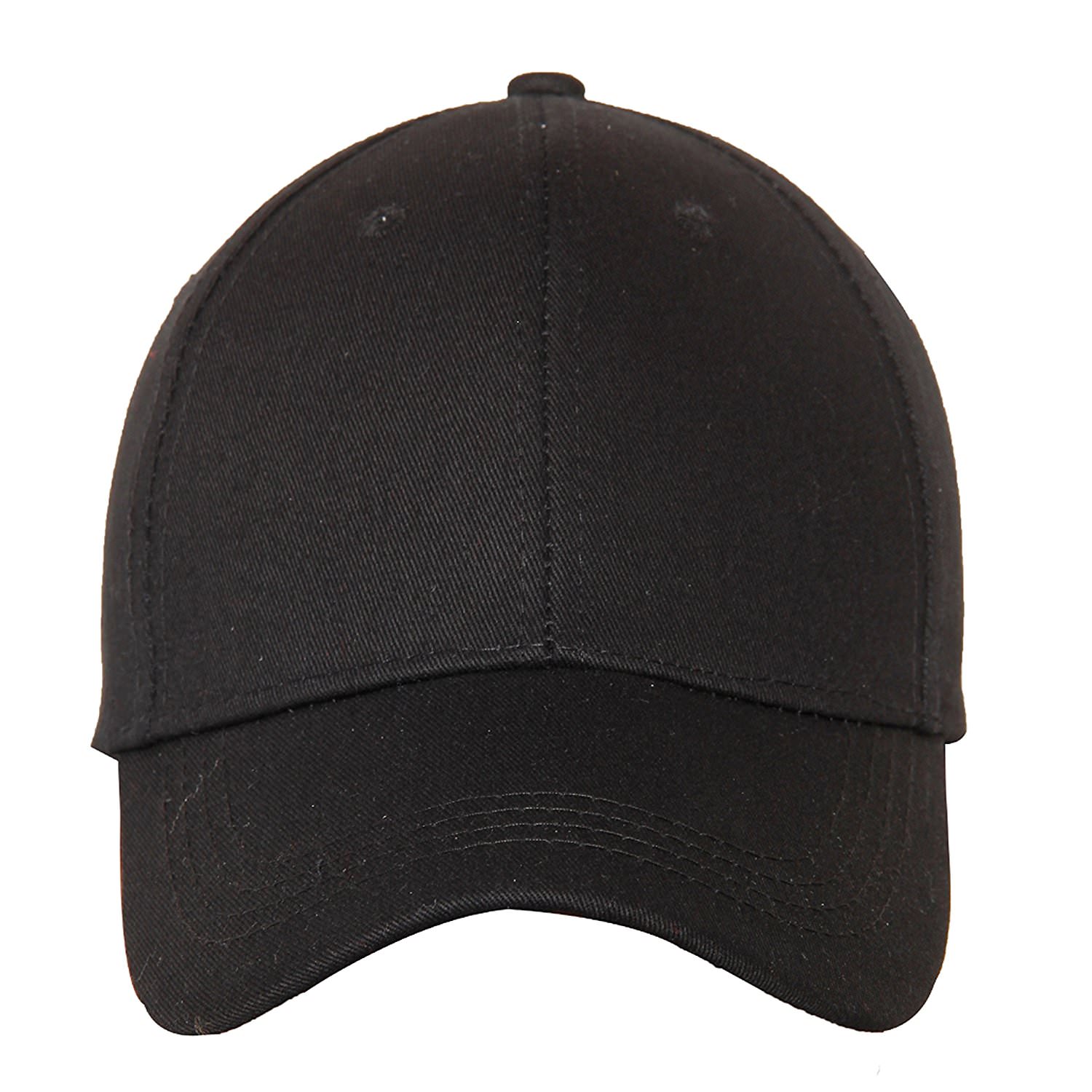 plain black hip hop cap