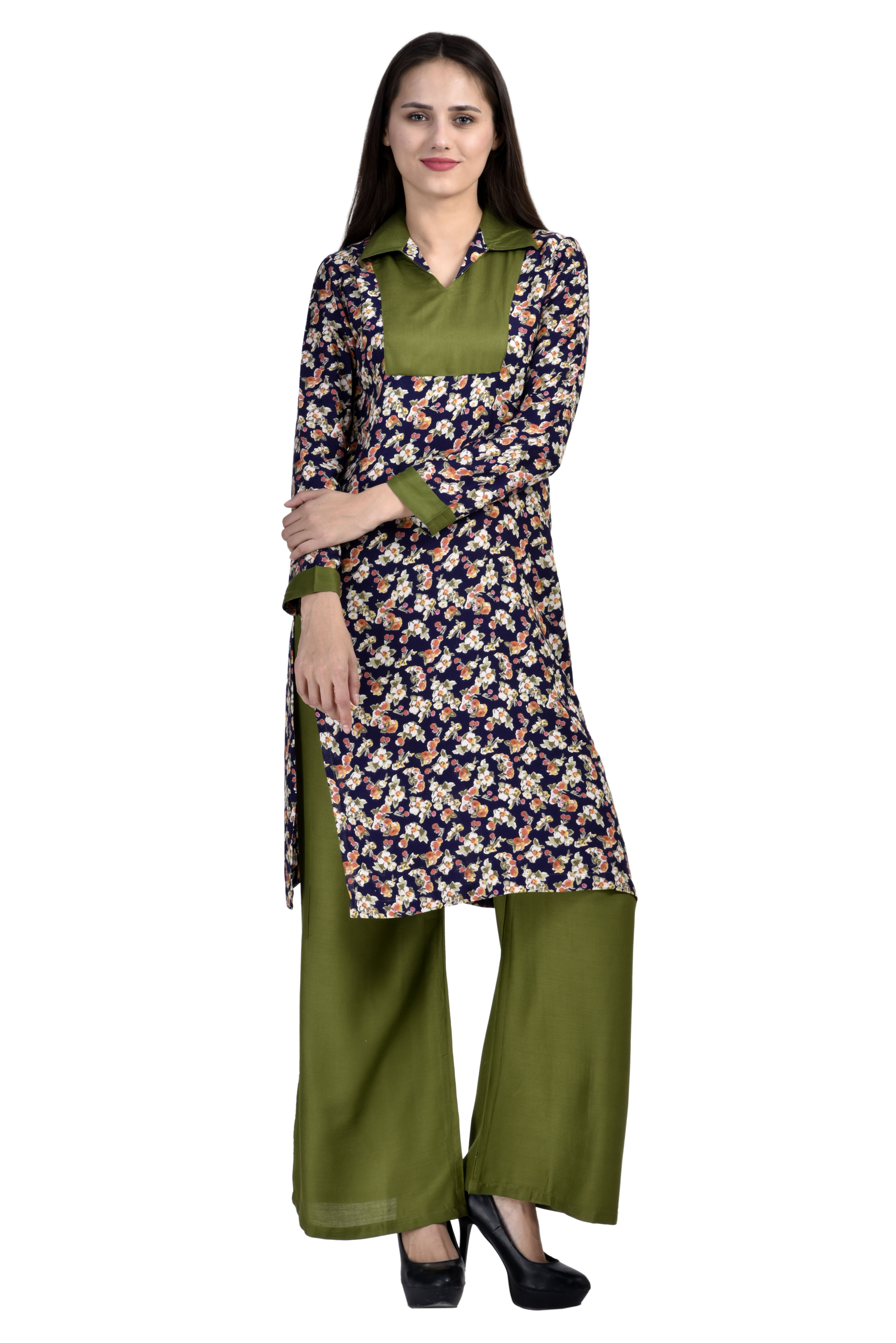 Buy KrtPlzo14 Kurti Palazzo Set at Lowest Price KRKUPA17791CWP043186 Kraftly