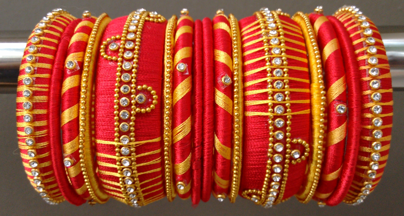 Silk thread bangles online shopping price