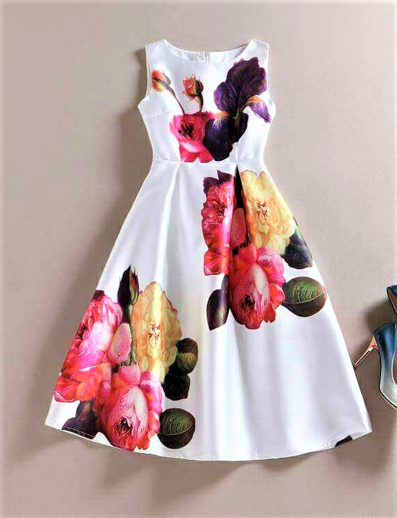Buy WHITE FLOWER DRESS at Lowest Price WHFLDR48669ZLV233356 Kraftly