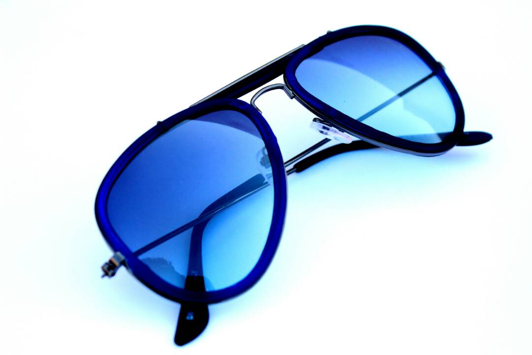 blue shade goggles