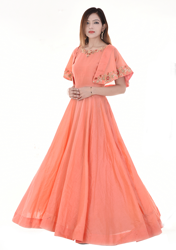 long flare dress
